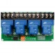 12V Relais Module - 4 Kanalen - Hoog-actief of Laag-actief - 30A