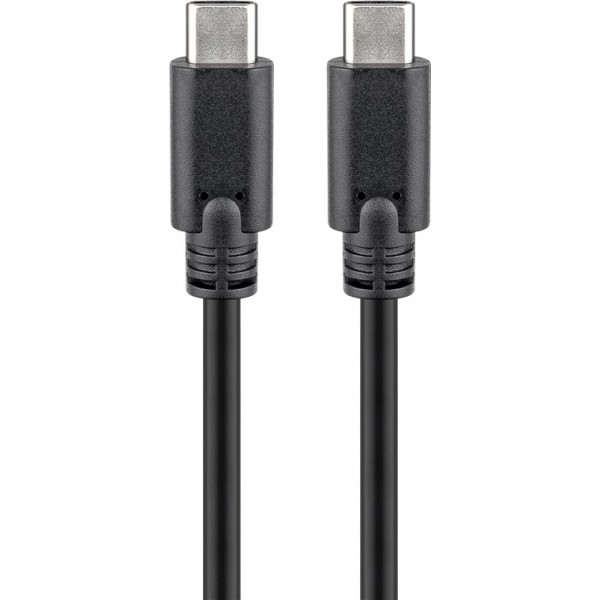 Goobay 67976 USB-C USB-C 3.1 Kabel - 1m - 3A - Zwart